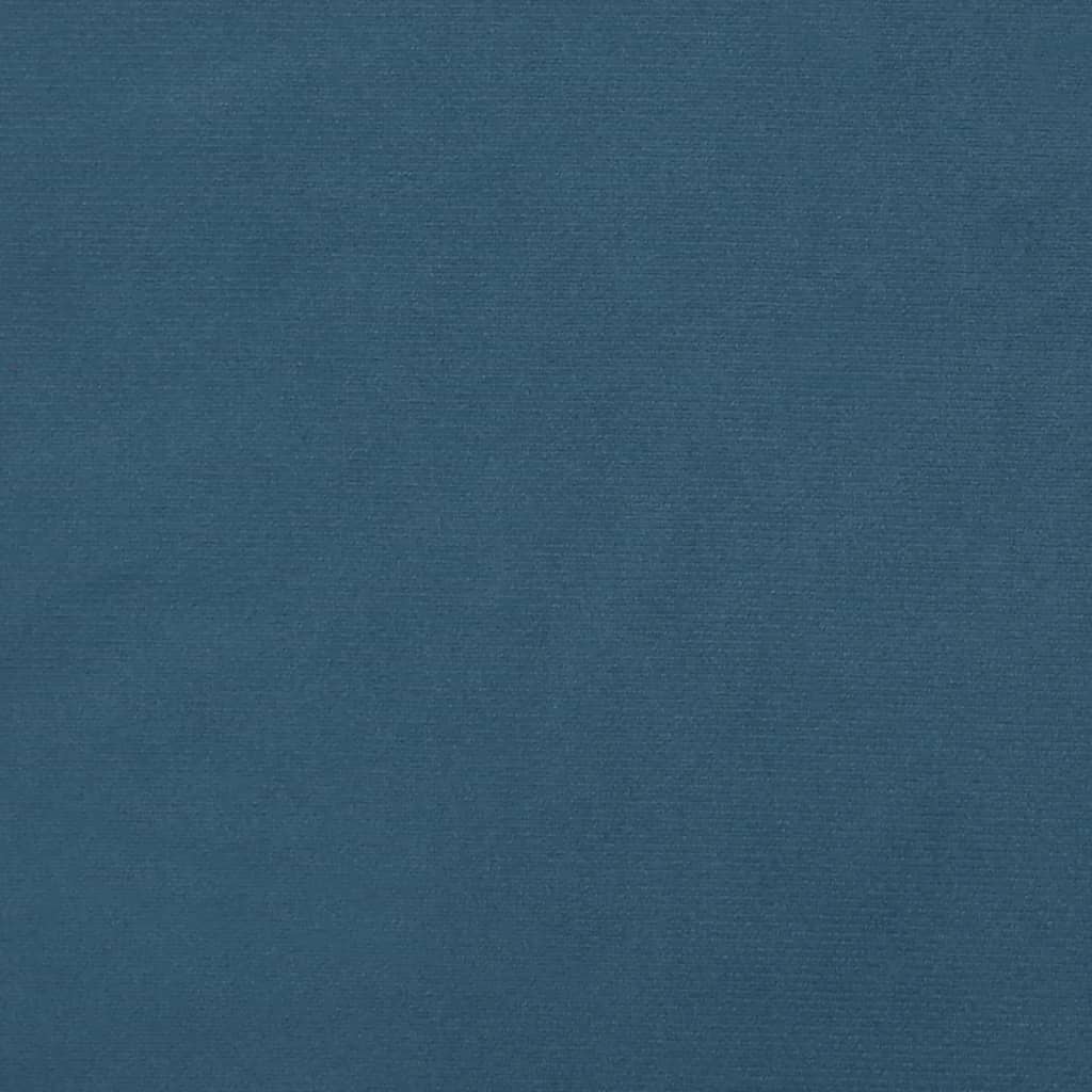 Kopfteil mit Ohren Dunkelblau 83x23x78/88 cm Samt